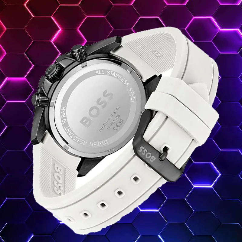 Hugo Boss Admiral White & Black Combination Men's Watch-1513966